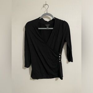 Black Shirt with Mid-length Sleeves